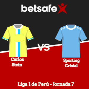 Carlos Stein vs Sporting Cristal (20/03) | Pronósticos deportivos previa y cuotas con Betsafe apuestas Perú