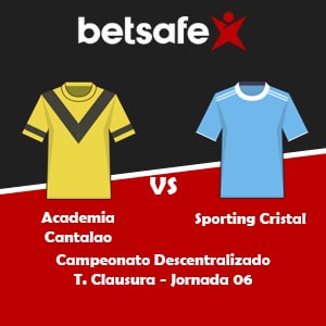 Academia Cantalao vs Sporting Cristal (06/08) | Pronósticos deportivos, previa y cuotas con Betsafe apuesta Perú