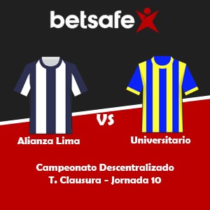 Alianza Lima vs Universitario (04/09) | Pronósticos deportivos, previa y cuotas con Betsafe apuesta Perú