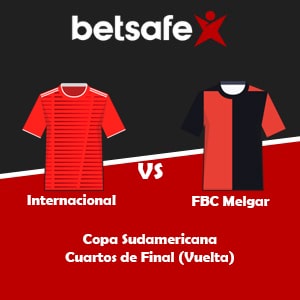 Internacional vs FBC Melgar (10/08) | Pronósticos deportivos, previa y cuotas con Betsafe apuesta Perú