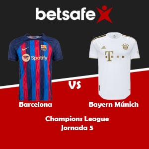 Barcelona vs Bayern Múnich (26/10) | Pronósticos deportivos, previa y cuotas con Betsafe apuesta Perú