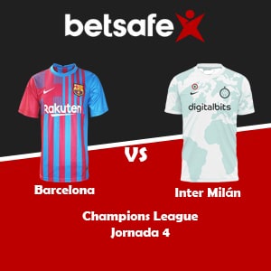 Barcelona vs Inter Milán (12/10) | Pronósticos deportivos, previa y cuotas con Betsafe apuesta Perú