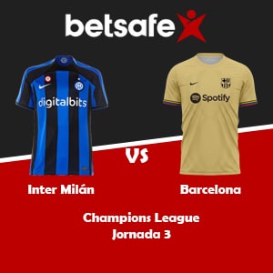 Inter Milán vs Barcelona (04/10) | Pronósticos deportivos, previa y cuotas con Betsafe apuesta Perú