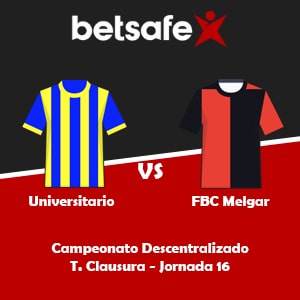 Universitario vs FBC Melgar (16/10) | Pronósticos deportivos, previa y cuotas con Betsafe apuesta Perú