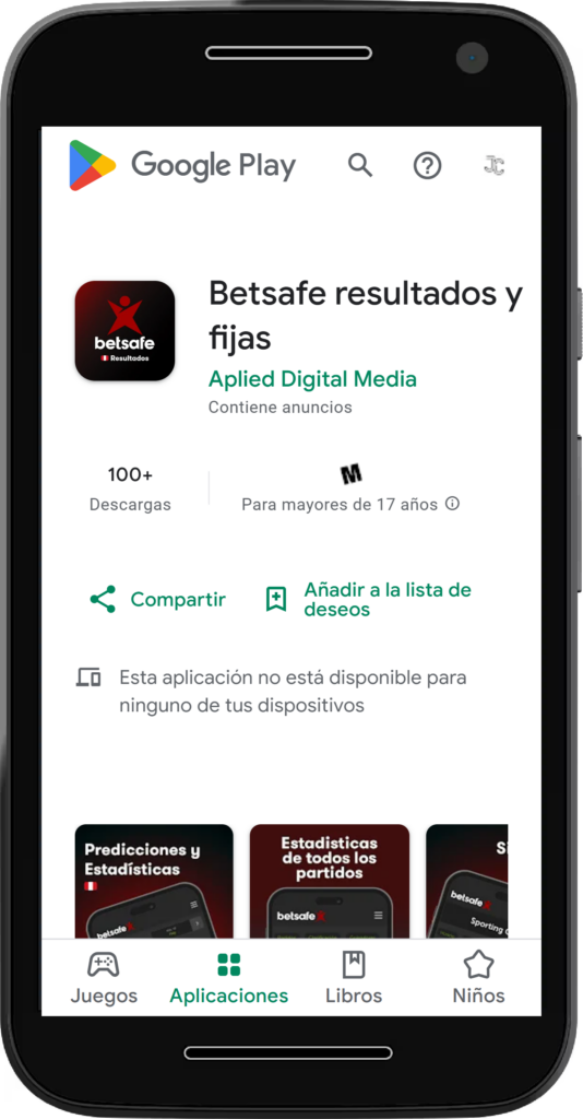 Descarga la Score App de Betsafe