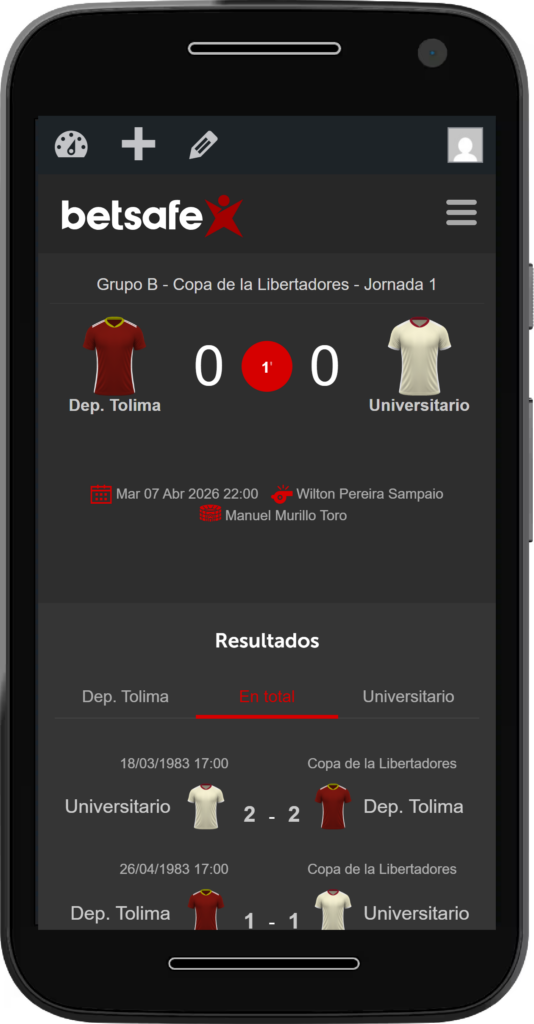 Mejor vista de los partidos en vivo